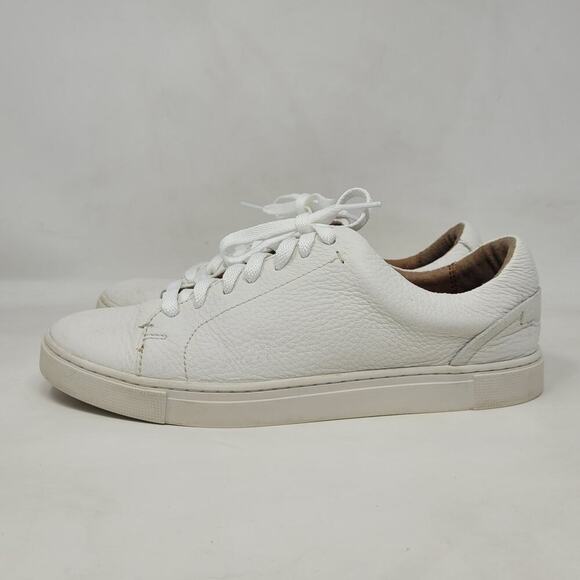 Frye Shoes Womens 8 Ivy Low Lace White Leather Casual Minimalist Low Top 3471183 - Picture 9 of 12